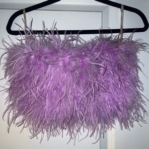 Club L London Feather tube top